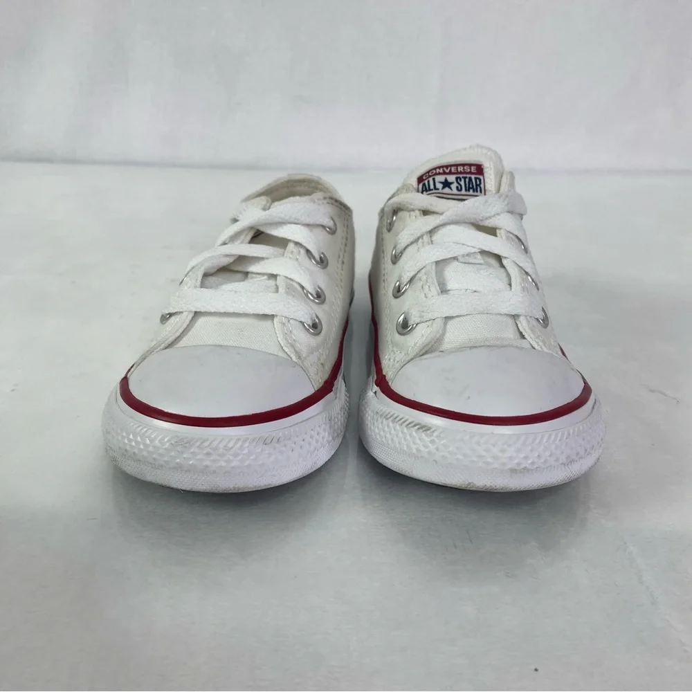 Converse All Star Toddler Infant Low Top Sneakers White Canvas Size 7 J256_6